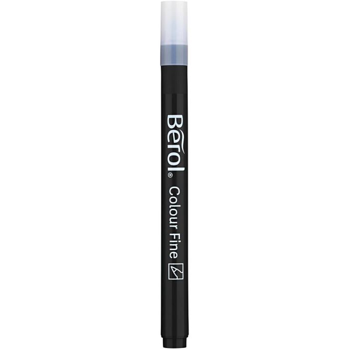 Feutres Berol Colourfine, trait 0,6 mm, noir, 12 pièces/ 1 Pq.
