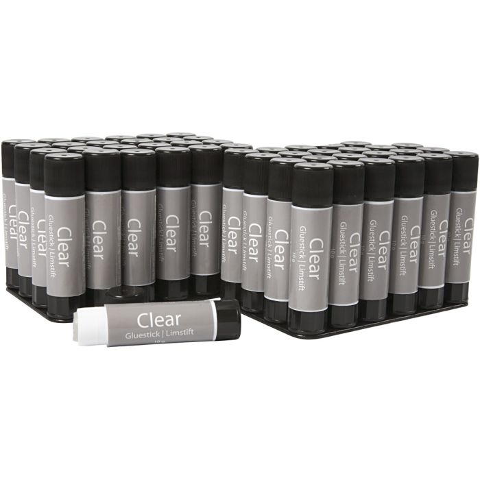 Bâton de Colle Clear, Ronde, 10 gr, 48 pièces/ 1 Pq.
