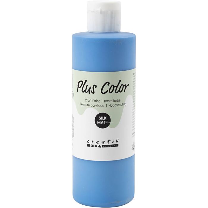 Peinture Acrylique Plus Color, bleu primaire, 250 ml/ 1 flacon