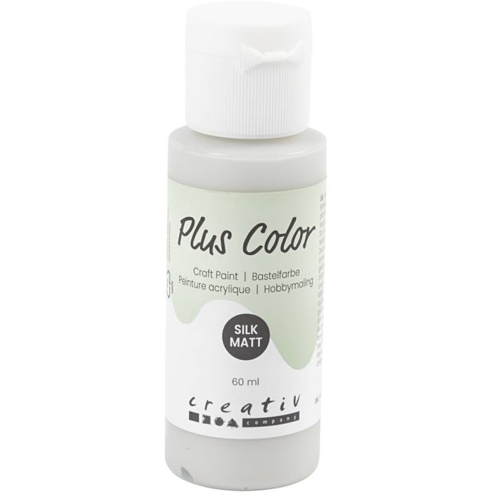 Peinture Acrylique Plus Color, gris clair, 60 ml/ 1 flacon
