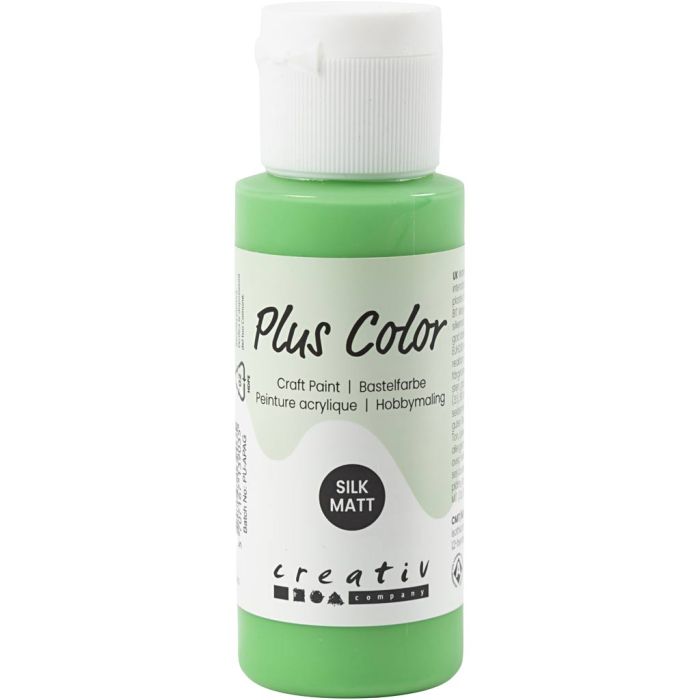 Peinture Acrylique Plus Color, bright green, 60 ml/ 1 flacon