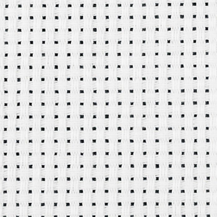 Toile aïda, L : 150 cm, 35 pts/10 cm, blanc, 3 m/ 1 pièce