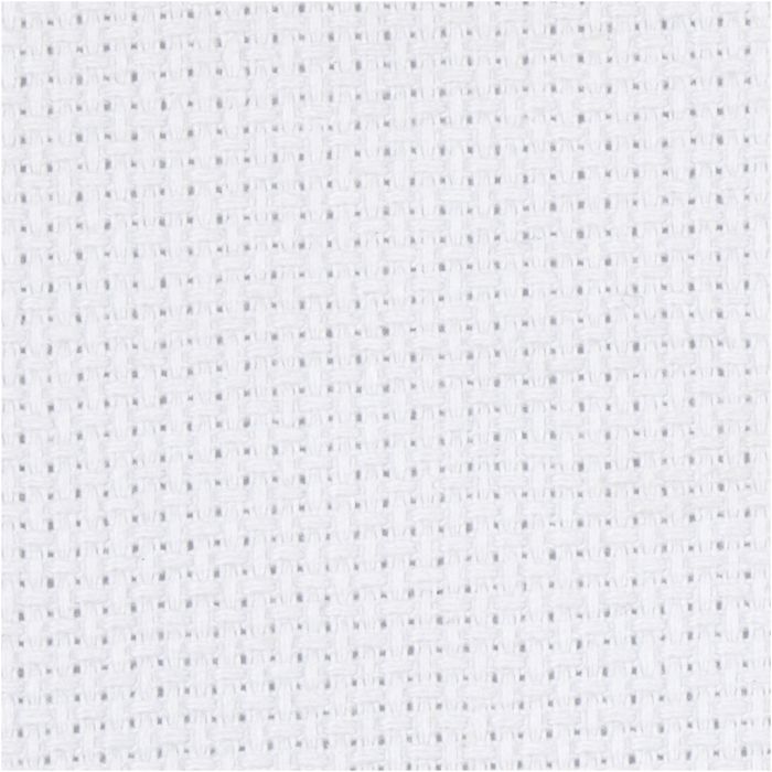 Toile points de croix Aida, L : 150 cm, 70 pts/10 cm, blanc, 3 m/ 1 pièce
