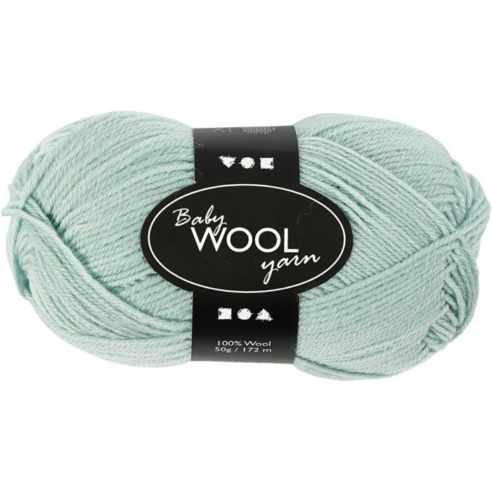 Laine pour Bébé, L : 172 m, sweet green, 50 gr/ 1 boule