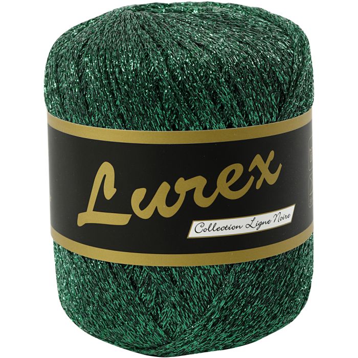 Pelote de Fil Pailleté, L : 160 m, vert, 25 gr/ 1 boule
