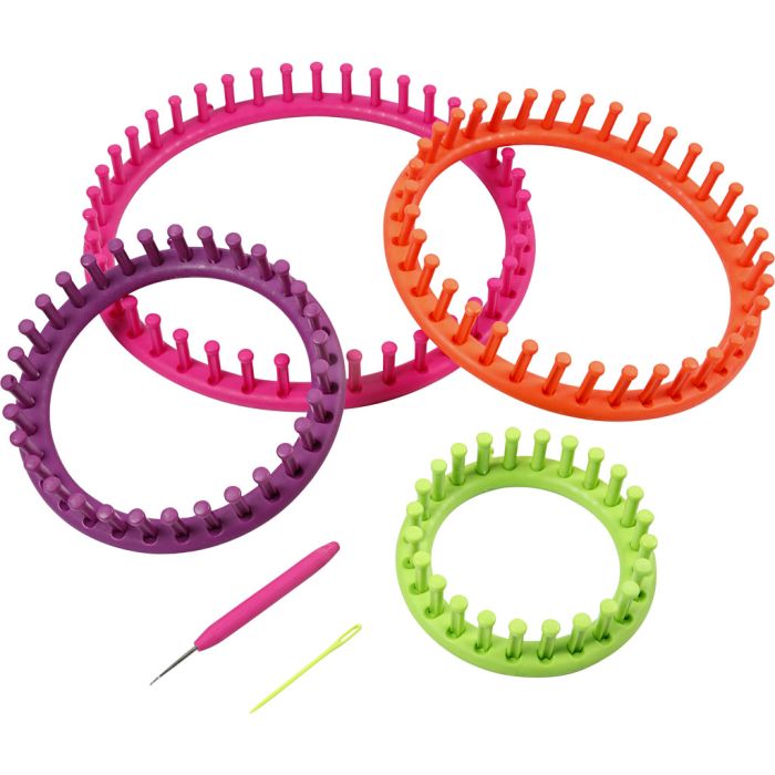 Métier à tricoter, d 12-17-22-27 cm, 1 set