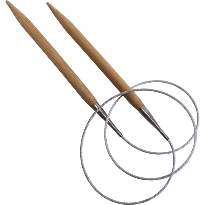 Aiguilles à tricoter circulaires, L : 80 cm, dim. 12 mm, 1 pièce