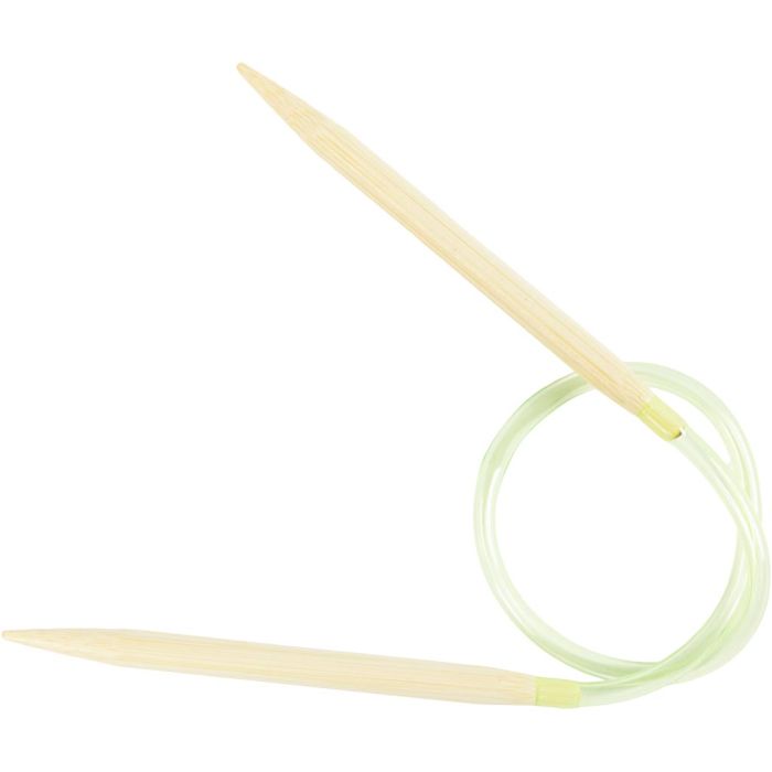 Aiguilles à tricoter circulaires, L : 40 cm, dim. 6,5 mm, 1 pièce