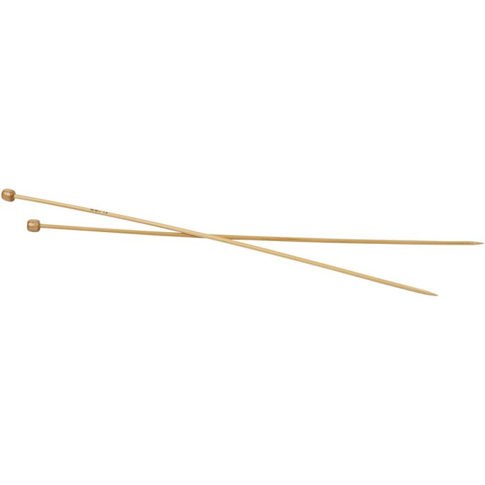 Aiguilles à tricoter, L : 35 cm, dim. 3,5 mm, 1 paire