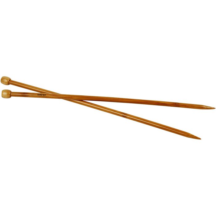 Aiguilles à tricoter, L : 35 cm, dim. 8 mm, 1 paire