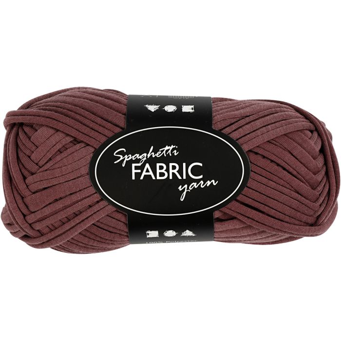 Pelote de Fil Spaghetti, L : 35 M, ca. 10 mm, violet, 100 gr/ 1 boule