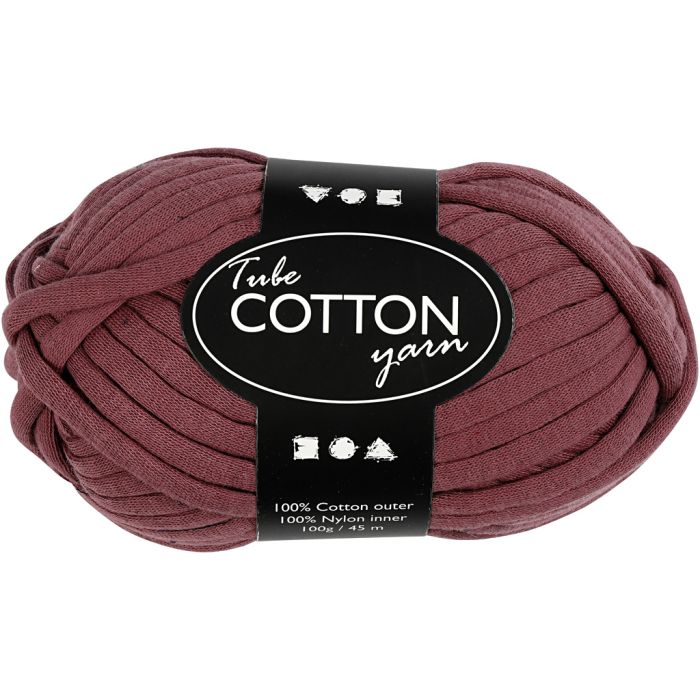 Tube de laine, L : 45 m, aiguille 10-12, violet, 100 gr/ 1 boule