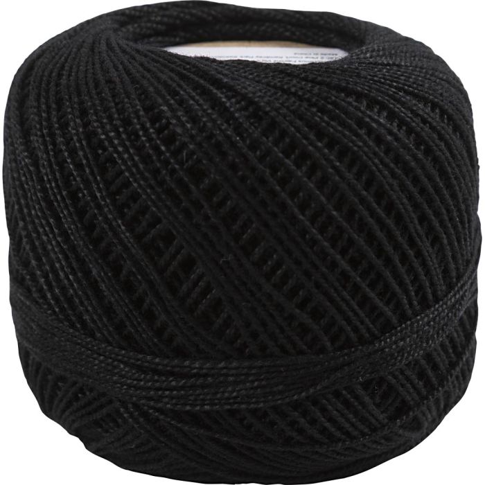 crochet 2-2,5, noir, 125 m, 20 gr/ 1 boule