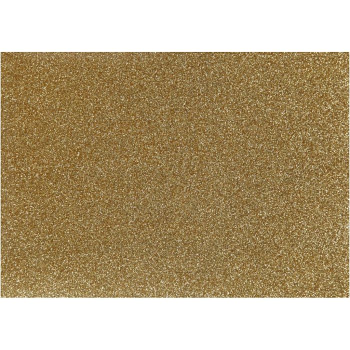 Film à repasser, A5, feuille 148x210 mm, paillettes, or, 1 flles