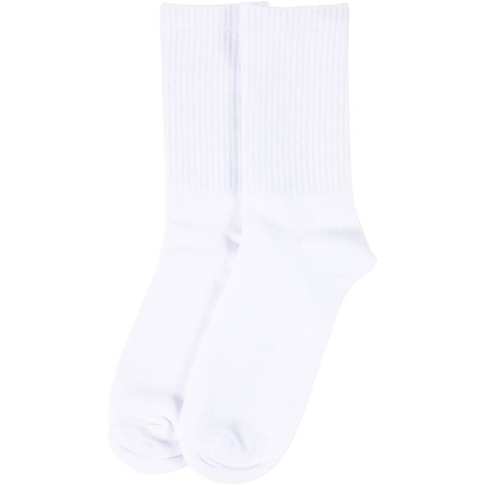 Chaussettes de coton, dim. 35-38, blanc, 10 paires/ 1 Pq.