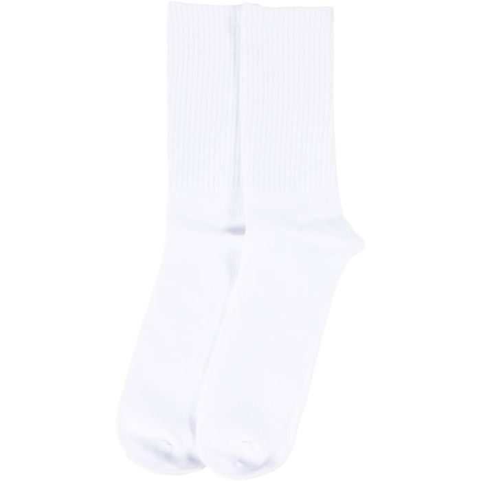 Chaussettes de coton, dim. 43-46, blanc, 10 paires/ 1 Pq.