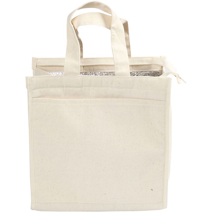 Sac isotherme, dim. 25x24x12 cm, 220 gr, naturel clair, 1 pièce