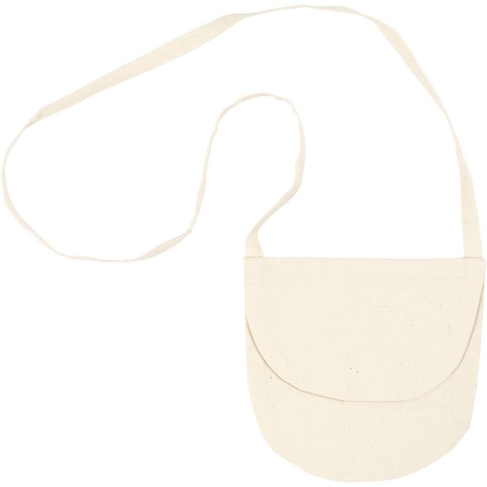 Sac à bandoulière, dim. 15x14 cm, 110 gr, naturel clair, 1 pièce