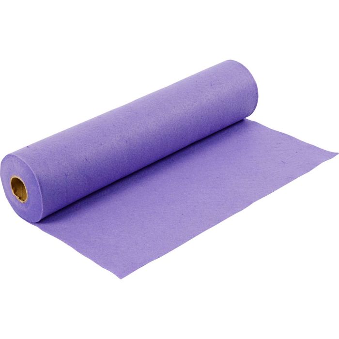 Feutrine synthétique, L : 45 cm, ép. 1,5-2 mm, 180-200 gr, mauve clair, 5 m/ 1 rouleau
