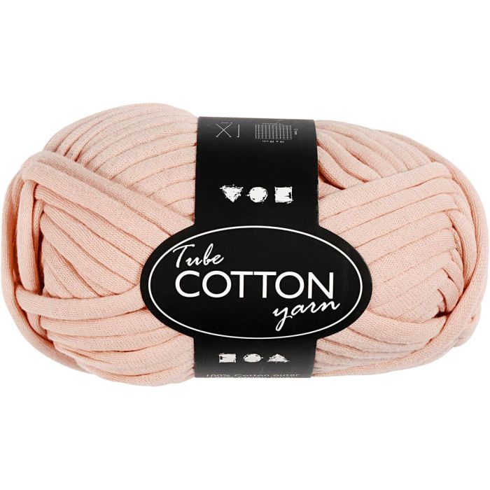 Tube de laine, L : 45 m, aiguille 10-12, rose clair, 100 gr/ 1 boule
