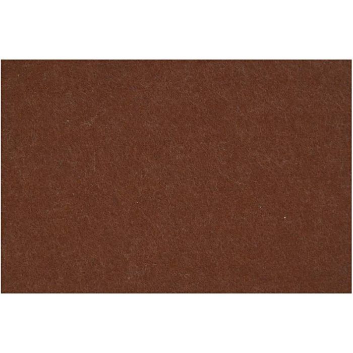 Feutrine synthétique, A2, feuille 420x594 mm, ép. 3 mm, brun, 1 flles