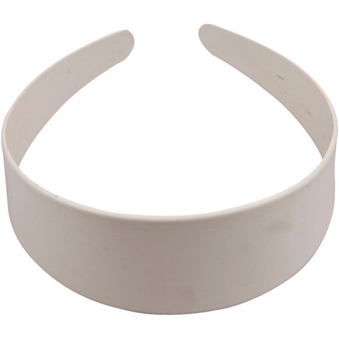 Diadème, L : 40 mm, blanc, 1 pièce