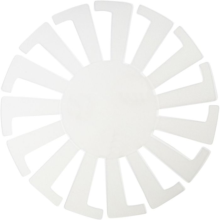 Forme tissage panier, H : 8 cm, d 14 cm, transparent, 10 pièces/ 1 Pq.