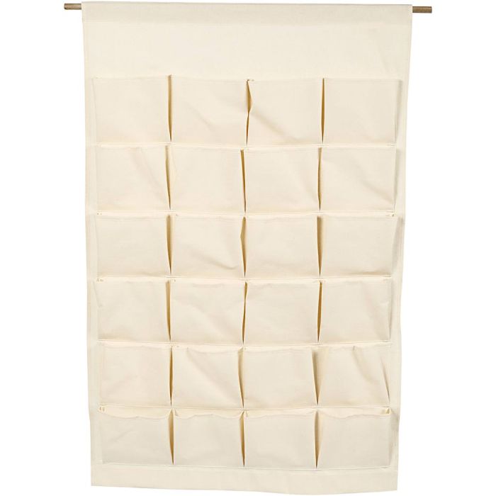 Organiseur à suspendre, H : 93 cm, L : 60 cm, naturel clair, 1 pièce