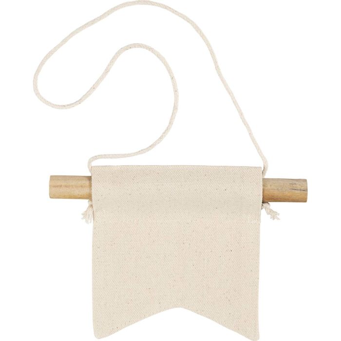 Petite bannière murale, Forme de queue d’aronde, H : 12 cm, L : 10,5 cm, 300 gr, naturel clair, 12 pièces/ 1 Pq.