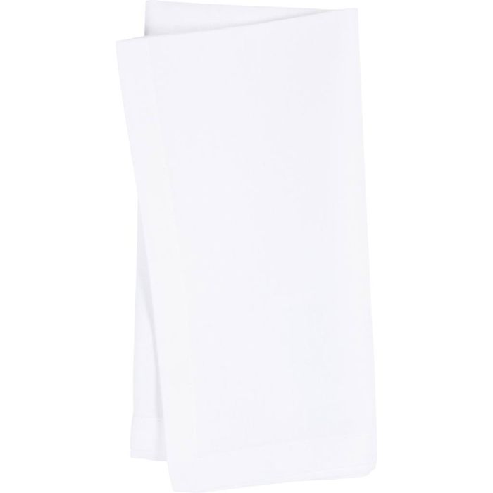 Serviettes en tissu, dim. 42x42 cm, 145 gr, blanc, 12 pièces/ 1 Pq.
