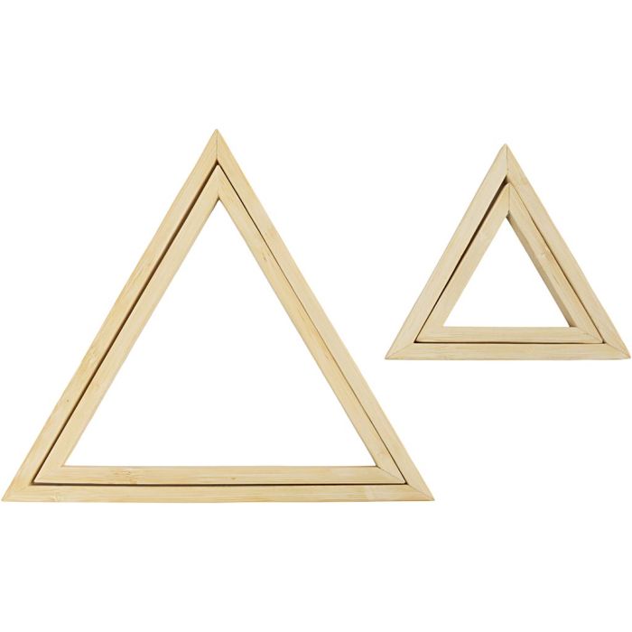 Cadres, Triangle, dim. 9x12+18x21 cm, 2 pièces/ 1 Pq.