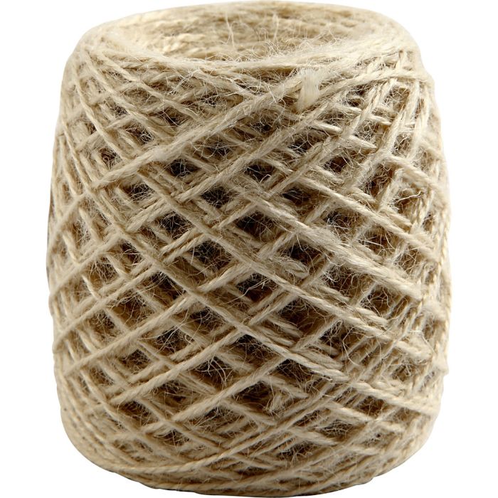 Chanvre naturel, ép. 1-2 mm, naturel, 150 m/ 1 rouleau