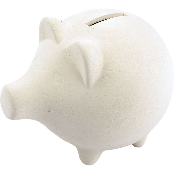 Tirelires cochon, H : 11 cm, L : 14 cm, 10 pièces/ 1 Pq.