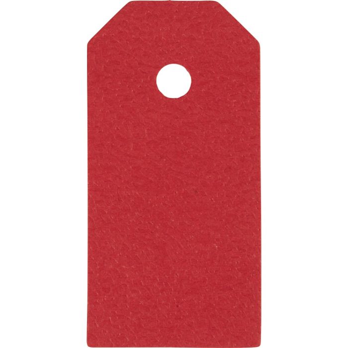 Étiquettes en carton, dim. 3x6 cm, 250 gr, rouge, 30 pièces/ 1 Pq.