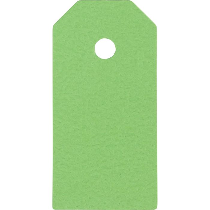 Étiquettes en carton, dim. 3x6 cm, 250 gr, vert, 30 pièces/ 1 Pq.