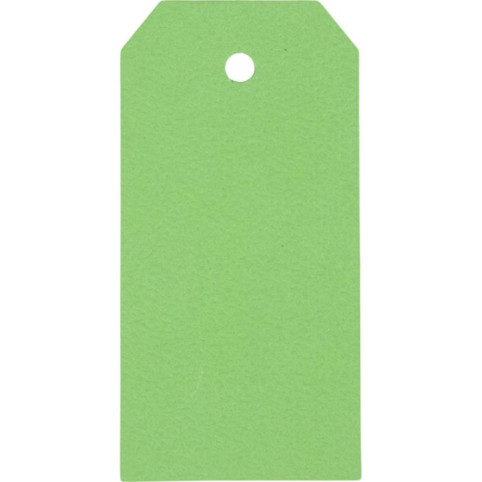 Étiquettes en carton, dim. 5x10 cm, 250 gr, vert, 20 pièces/ 1 Pq.