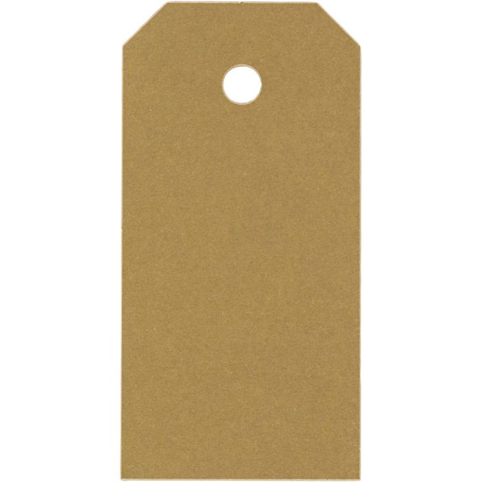 Étiquettes en carton, dim. 4x8 cm, 250 gr, or, 1000 pièces/ 1 Pq.