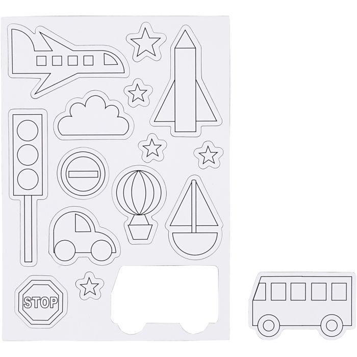 Aimants, Transportation, dim. 14,85x21 cm, 1 flles