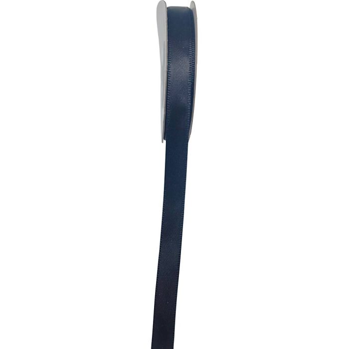 Ruban de satin, L : 10 mm, noir, 10 m/ 1 rouleau