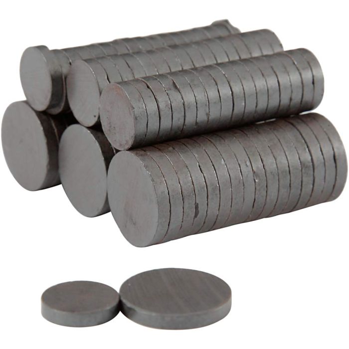Aimants, d 14+20 mm, ép. 3 mm, 2x250 pièces/ 1 Pq.
