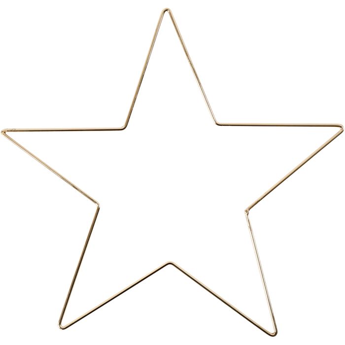 Décoration à suspendre, d 30 cm, ép. 3 mm, or, 1 pièce