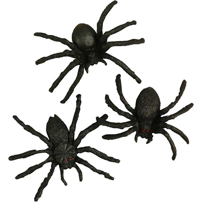 Araignées, dim. 4 cm, 60 pièces/ 1 Pq.