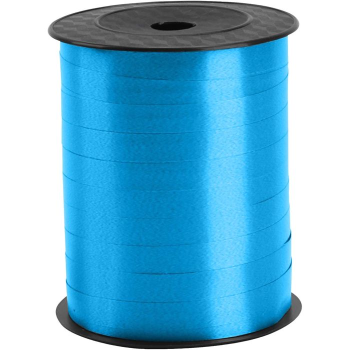 Ruban cadeau, L : 10 mm, turquoise, 200 m/ 1 rouleau