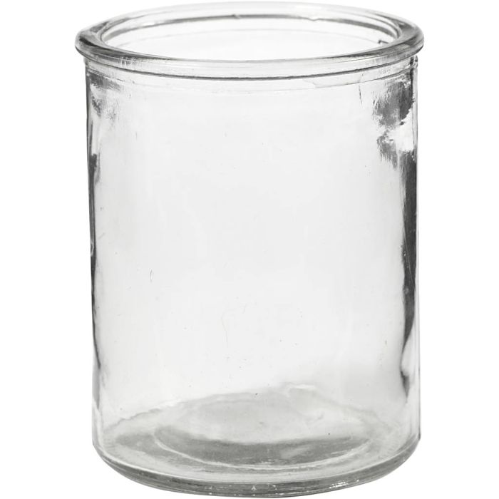 Bougeoir pour bougies chauffe-plat, H : 9,8 cm, d 8 cm, 6 pièces/ 1 Pq.
