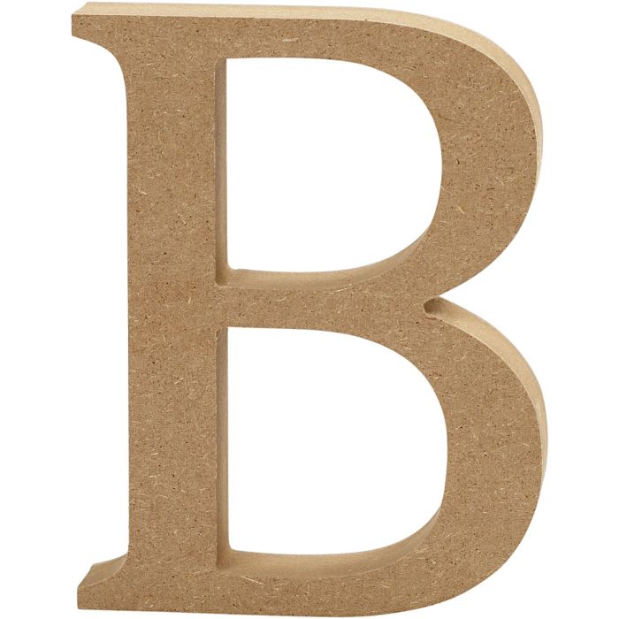 Lettre, B, H : 13 cm, ép. 2 cm, 1 pièce