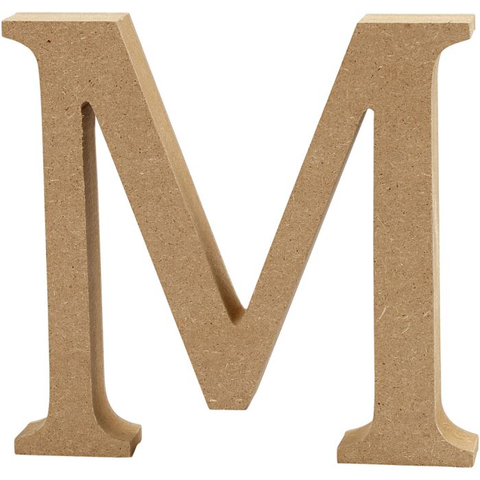 Lettre, M, H : 13 cm, ép. 2 cm, 1 pièce