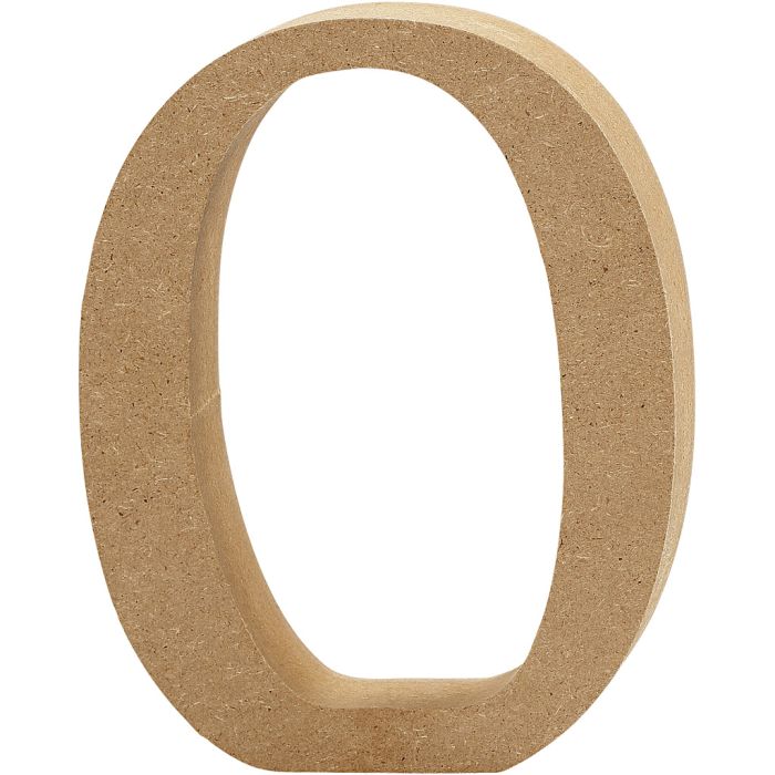 Chiffre, 0, H : 8 cm, ép. 1,5 cm, 1 pièce
