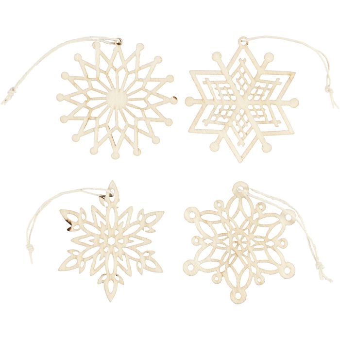 Décorations, d 7 cm, ép. 0,3 cm, 8 pièces/ 1 Pq.