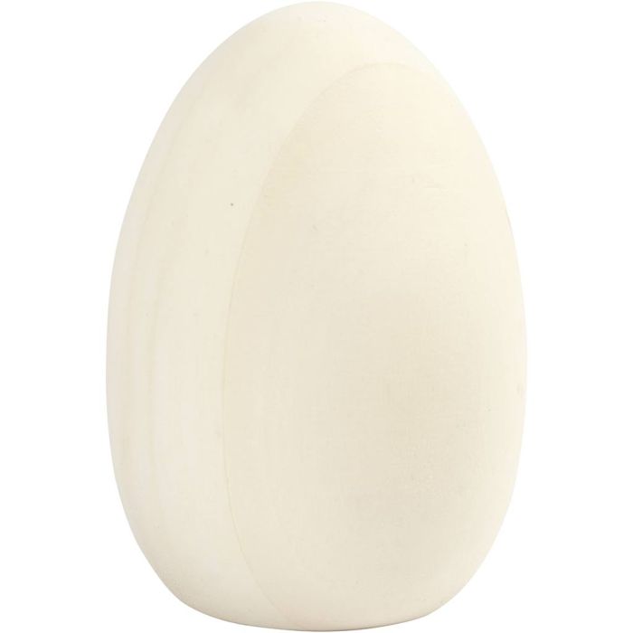 Oeuf, H : 8 cm, d 6 cm, 1 pièce