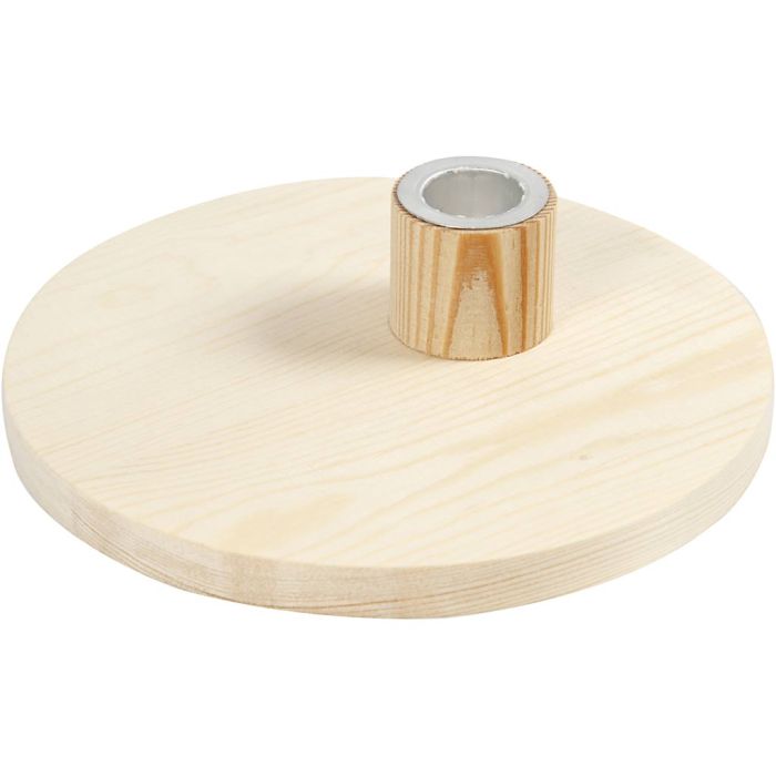 Bougeoir, H : 4 cm, d 16 cm, 1 pièce